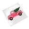 Christmas DTF Transfer - Faux Yarn Pink Truck Christmas Tree Ready to Press